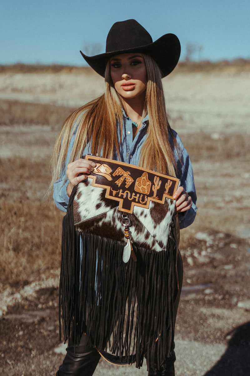 クイーンズヘナ HERB BROWN 4パック The Western & Branded Crossbody a Haute Southern Hyde by Beth Marie Ex