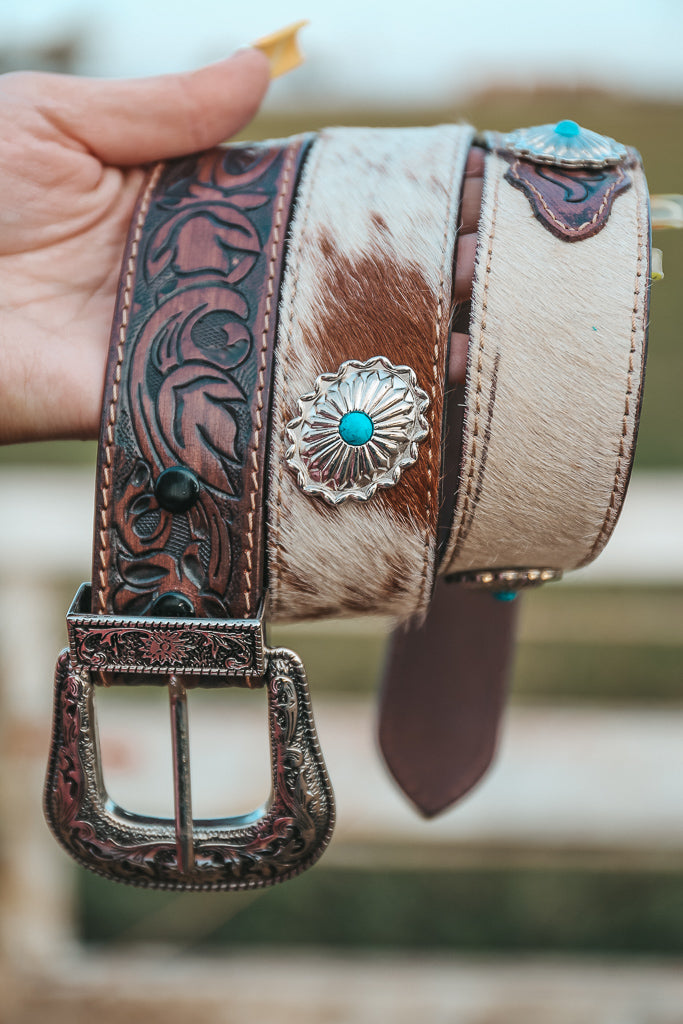 Turquoise Natural Stone Belt Buckle – Haute Southern Hyde
