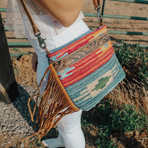 Nayleah Tribal Fringe Crossbody Purse