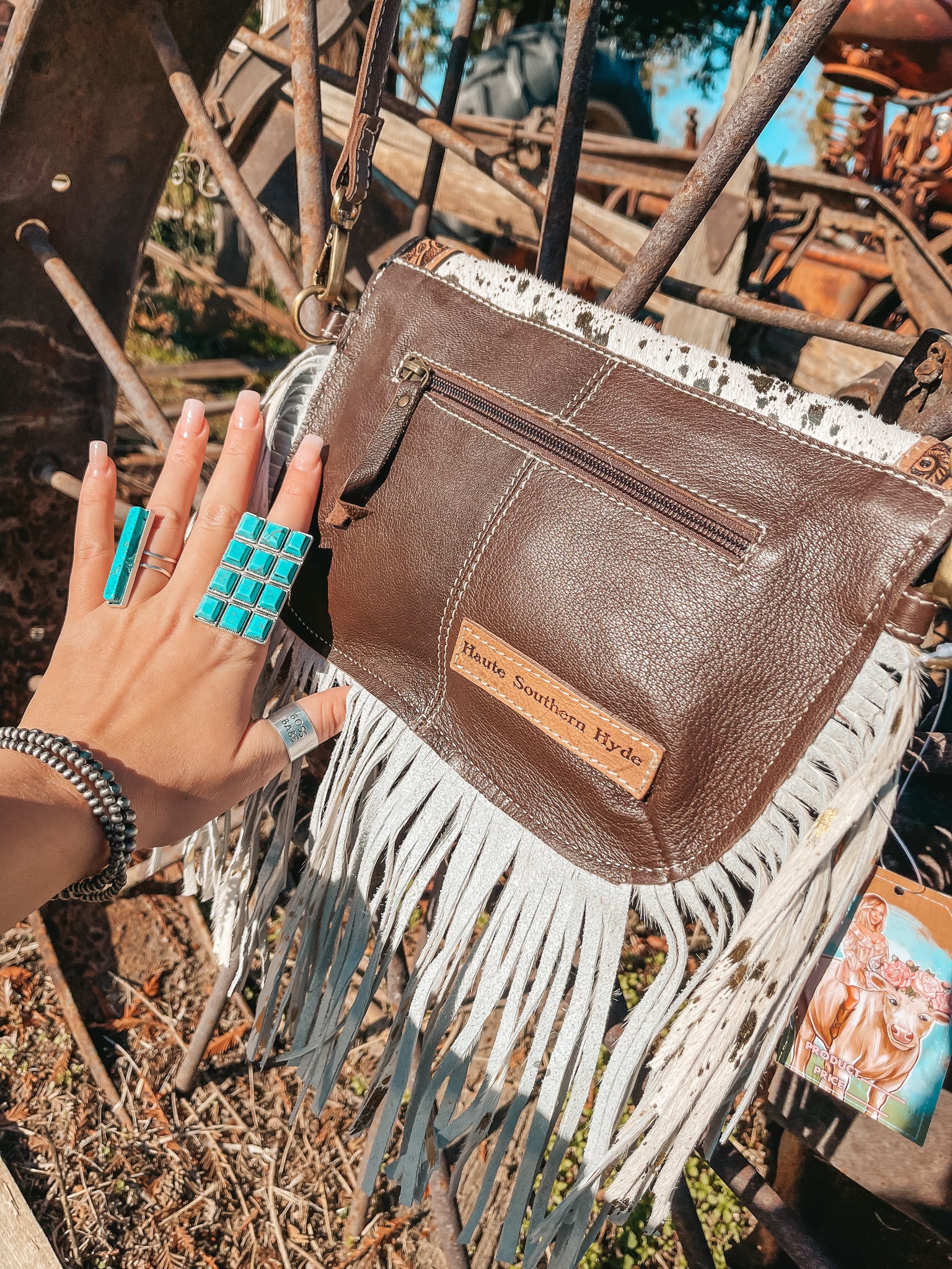 crossbody fringe purse